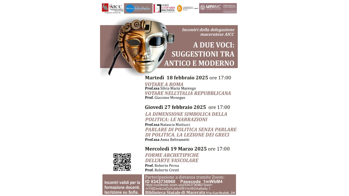 A DUE VOCI: SUGGESTIONI TRA ANTICO E MODERNO